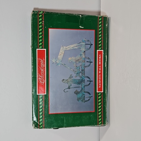 House of Lloyd Christmas Around the World VTG Nativity Wall Hooks Blue Bronze - Picture 7 of 7